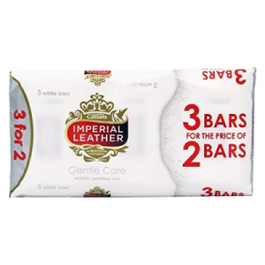 IMPERIAL LEATHER SOAP  3WHITE BARS 3PK